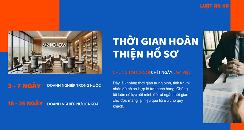 Thời gian thực hiện dịch vụ của chúng tôi trong bao lâu